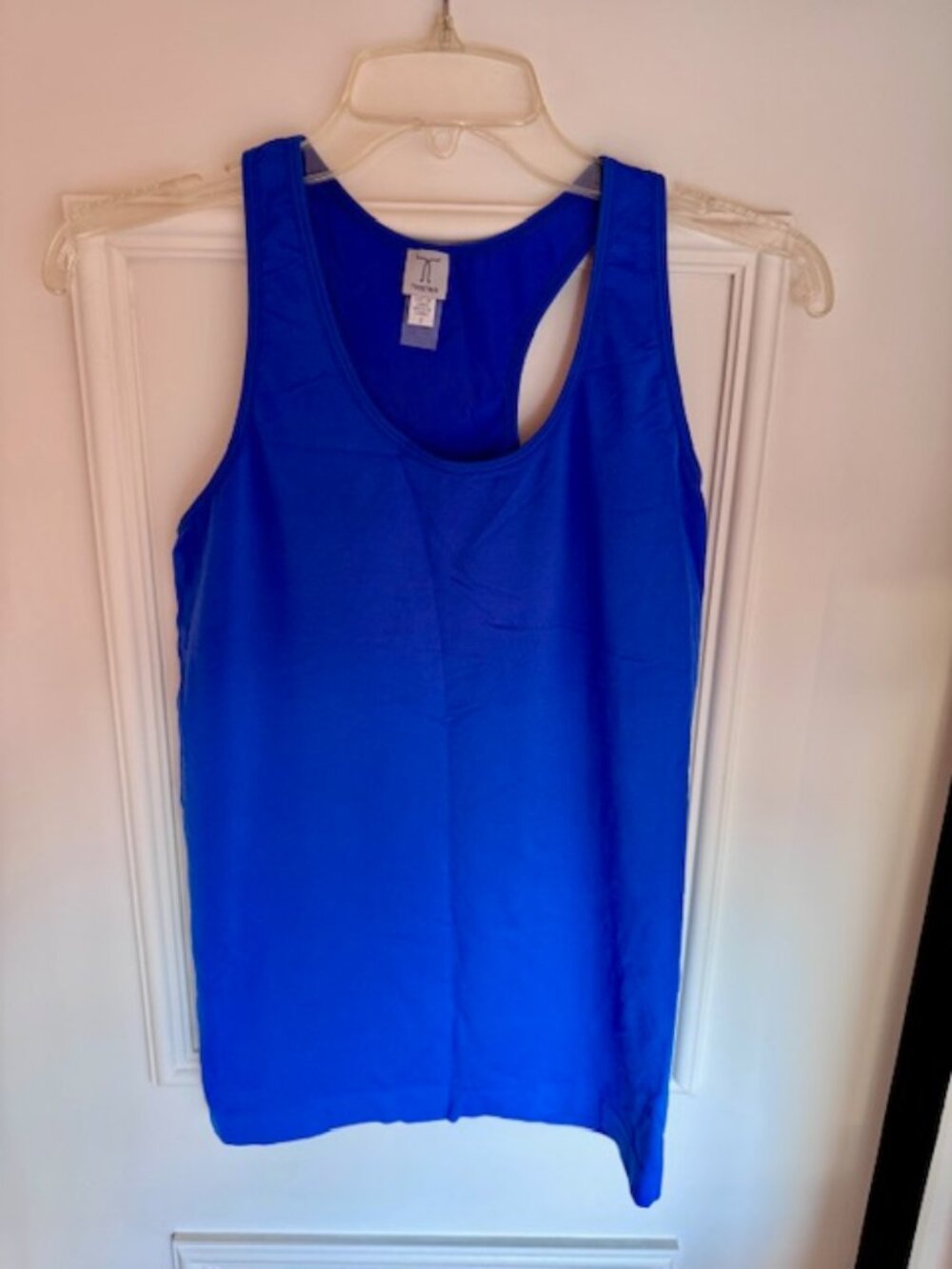Blue Racerback Tank Top